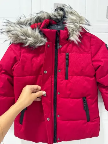 Casaco de neve vermelho infantil Canadense