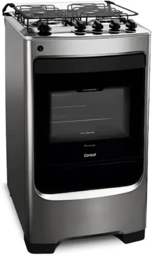 fogão 4 bocas com forno - consul - cor inox - R$ 1.000,00