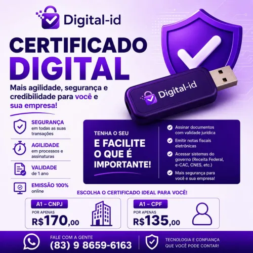 Emissão de certificados digitais 