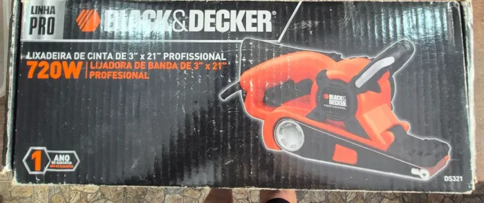 Lixadeira de cinta Black&Decker