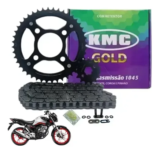 KIT RELACAO TITAN160/FAN160 KMC GOLD