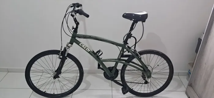 Bicicleta Caloi comfort 500 Edição limitada aro 26 Shimano + trava antifurto Onguard