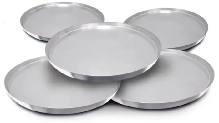 Kit 12 formas de pizza nº 35 - alumínio - bom estado
