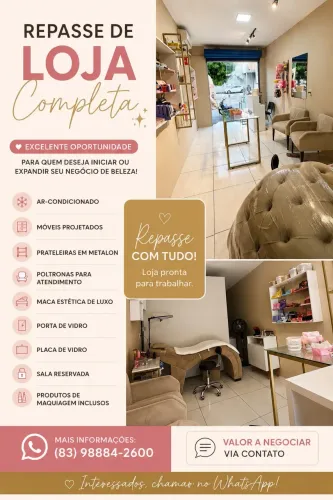 Repasse de loja mais studio