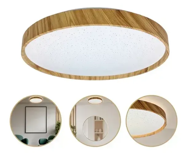 Luminaria Sobrepor Space 30W Amadeirado