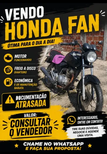 Moto atrasada só pegar e rodar e se feliz