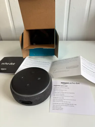 Echo Dot 3ª Geração Alexa Amazon | Completo com Caixa