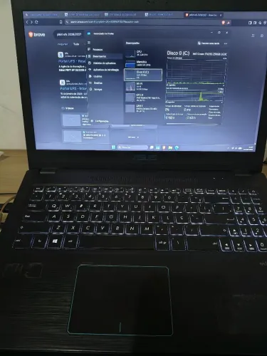 Notebook gamer ASUS Ryzen 5 + GTX 1050