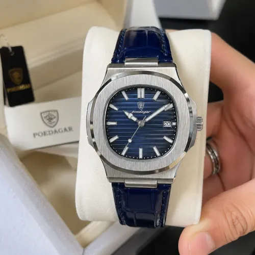? Relógio POEDAGAR 613 Masculino ? Elegância que chama atenção
