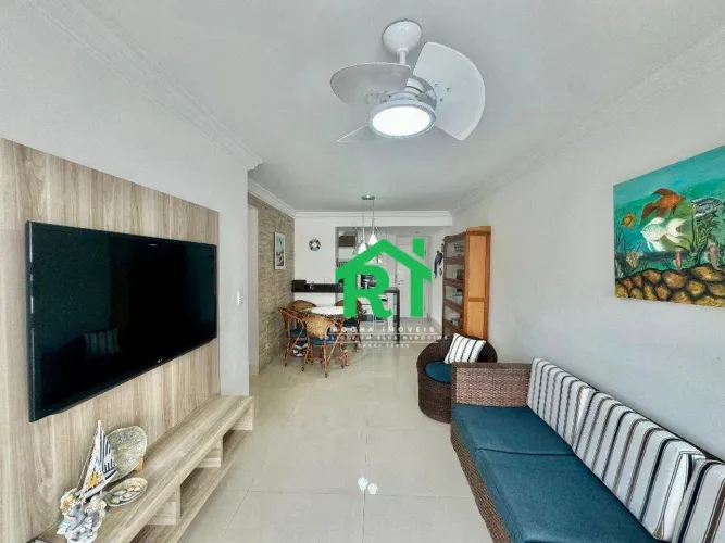 Apartamento à venda na Praia do Tombo, 2 Quartos, Vista para o mar, Guarujá SP