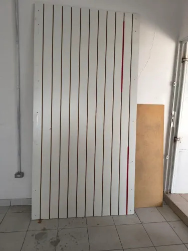 Painel canelado branco