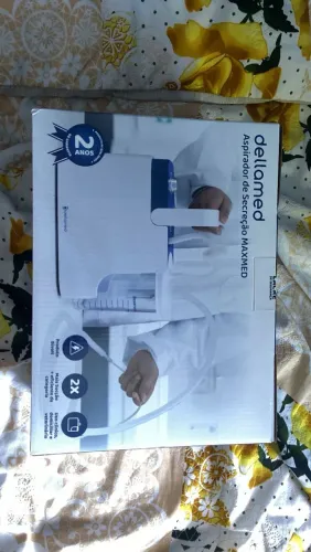 Aspirador de Secreção Dellamed Maxmed Portátil Bivolt (Home Care / Clínico)