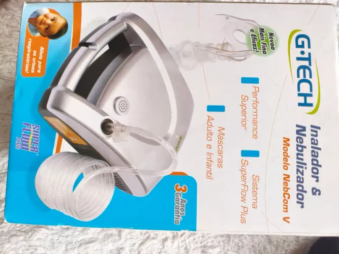 Inalador e nebulizador G-Tech modelo NEBCOM