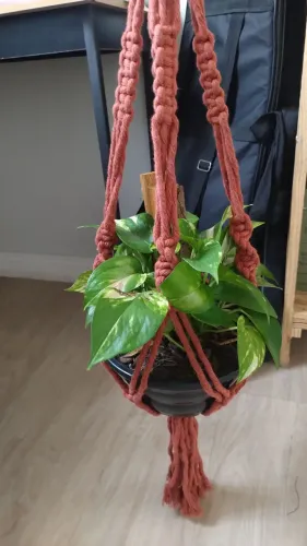 Suporte macramê