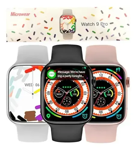 Smartwatch W29 Pro Série 9 Novo Com Tela Grande Chamadas Bluetooth Entrega DF