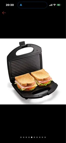 Sanduicheira Grill 2 Em 1, Brunch Time Elgin - Antiaderente, 800W, Preta