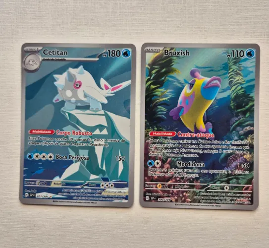 Cetitan e Bruxish Pokémon Fagulhas Impetuosas