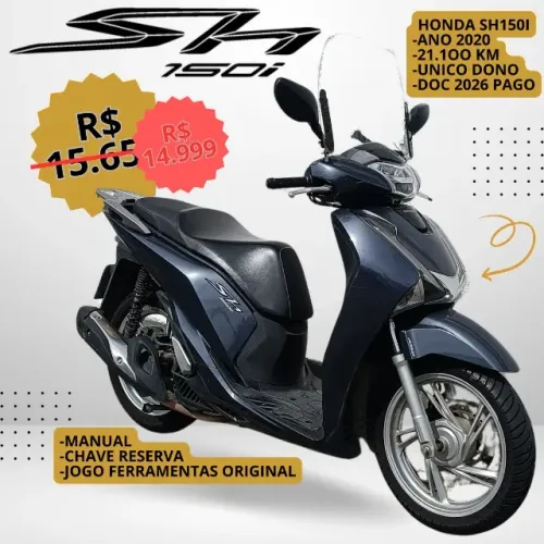 Honda SH 150i (2020) Único Dono Baixa KM
