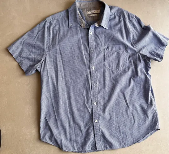 Camisa Náutica masculina manga curta / GG