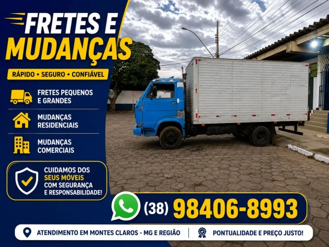 Frete e mudança a partir de R$250,00