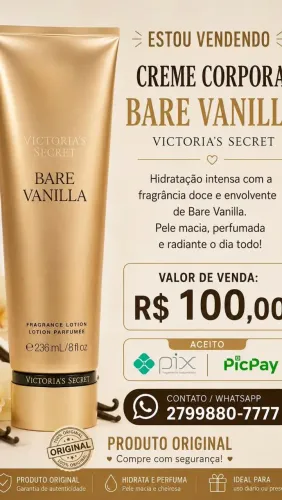 Hidratante de Bare Vanila