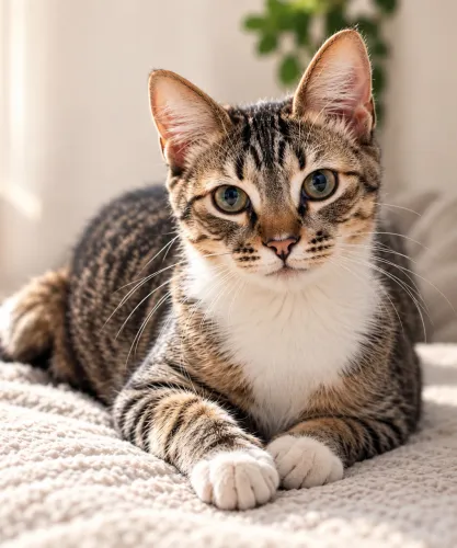 Gato castrado de 8 meses e meio