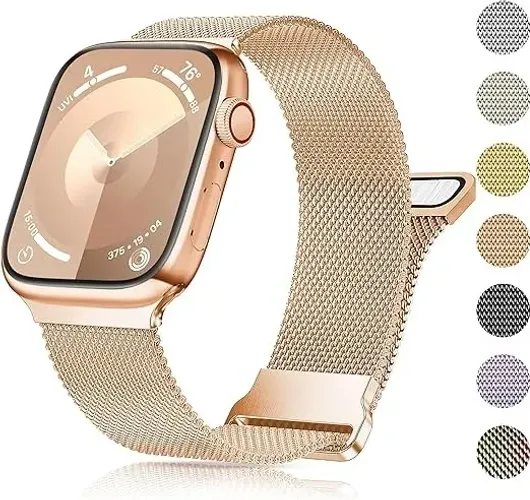 Pulseira Para Relógio Digital 20mm Metal Milanese Magnética 42mm a 49mm