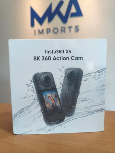 Câmera De Ação Insta360 X5 8k À Prova D'água Lacrada