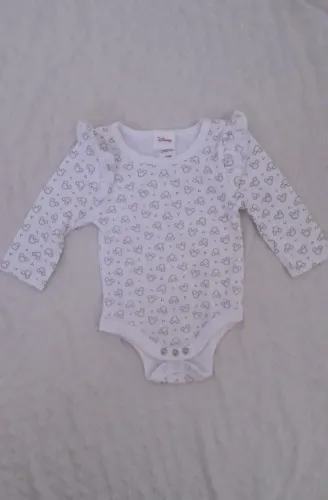 Conjunto Vestido Veludo + Body + Calça Disney Minnie