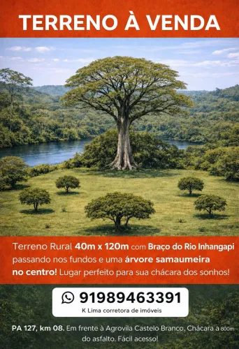 Terreno agrovila castelo branco castanhal