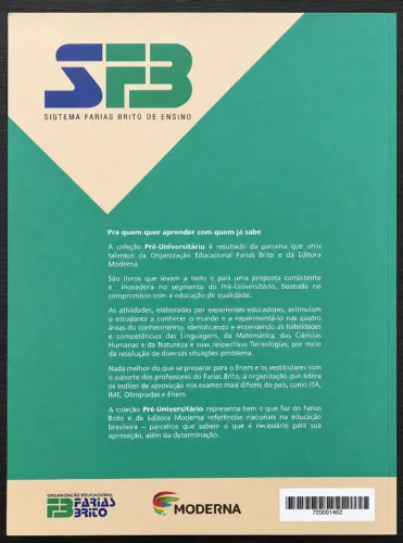 Kit 2 livros SFB Resolva ENEM 1 e 2 Editora Moderna