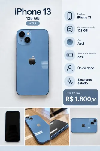 Menor preçoooo!!! I phone 13 somente 1.500
