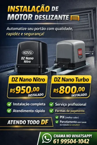 Motor Portao eletronico deslizante Rossi Nitro e Turbo.