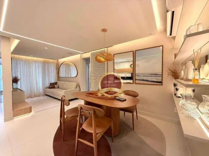 Apartamento mobiliado com vista mar em Praia Grande
