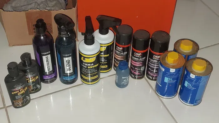 Produtos para carro diversos inteiros