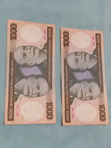 Notas 1000 cruzeiros Barão do Rio Branco