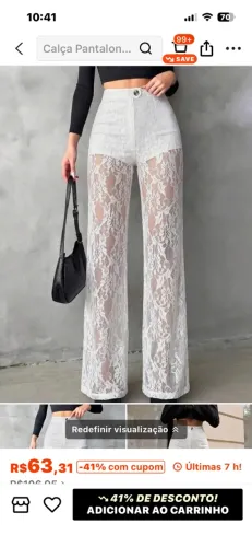 Calça de renda SHEIN