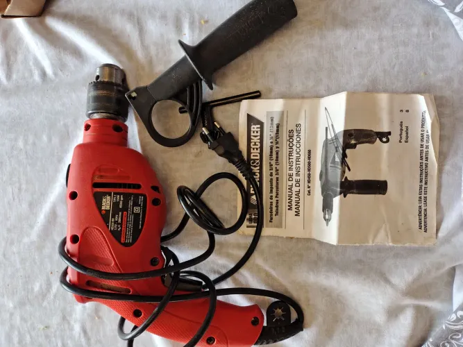 Furadeira e parafusadeira hd500-BR tipo2 550w 2800 min 45000gpm black decker 110v