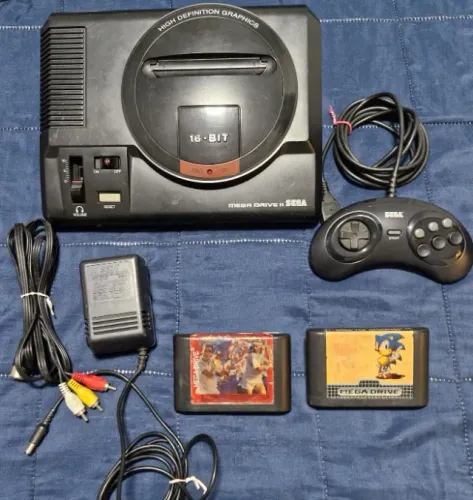 Mega Drive 2 com Sonic Original
