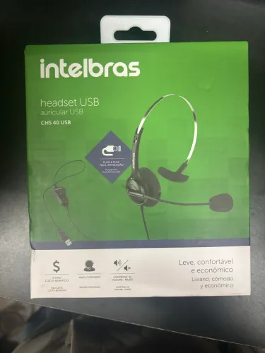 Headset USB Intelbras CHS 40 USB
