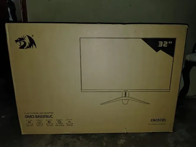 NOVO NA CAIXA - Monitor Gamer Redragon Ombra de 32, IPS, Quad HD, 165 Hz