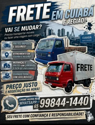 Frete e mudança Cuiabá e Vg e região ?