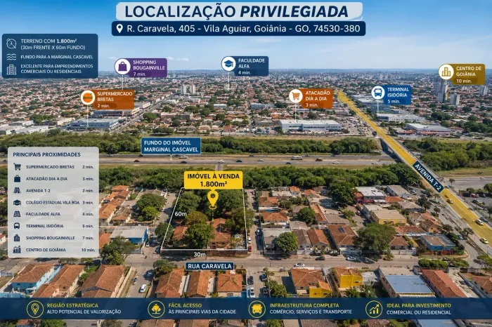 Imóvel para venda tem 1800 metros quadrados em Vila Santa Efigênia - Goiânia - GO