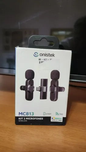 Kit 2 Microfones wireless sem fio MC813