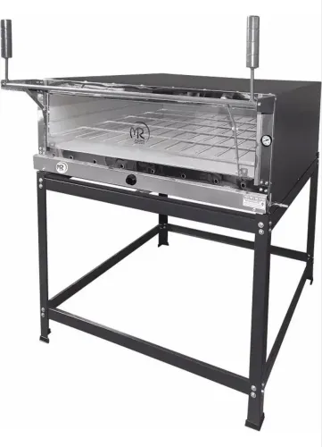 Forno industrial MR Fogões 12 pizzas 95x95cm gás com pedra refratária (novo na caixa)