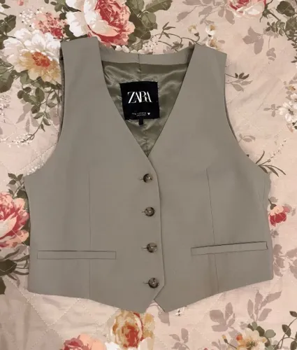Colete cinza Zara