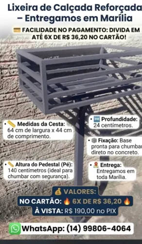 Lixeira de Calçada