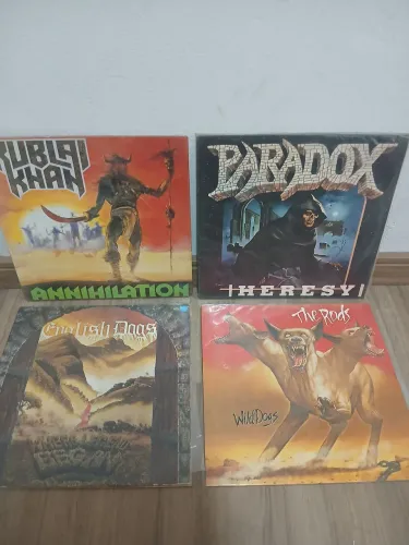 Disco vinil heavy metal vários - negociável