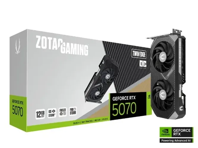 RTX 5070, ZOTAC, TWIN EDGE OC - LOJA CONCEITUADA