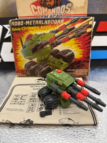 Comandos em Ação Robô Metralhadora com o raro controle - 1987